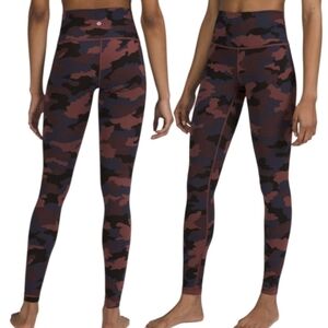NWOT Lululemon High Waisted Leggings Size 4 Camo Camouflage Wunder Under
